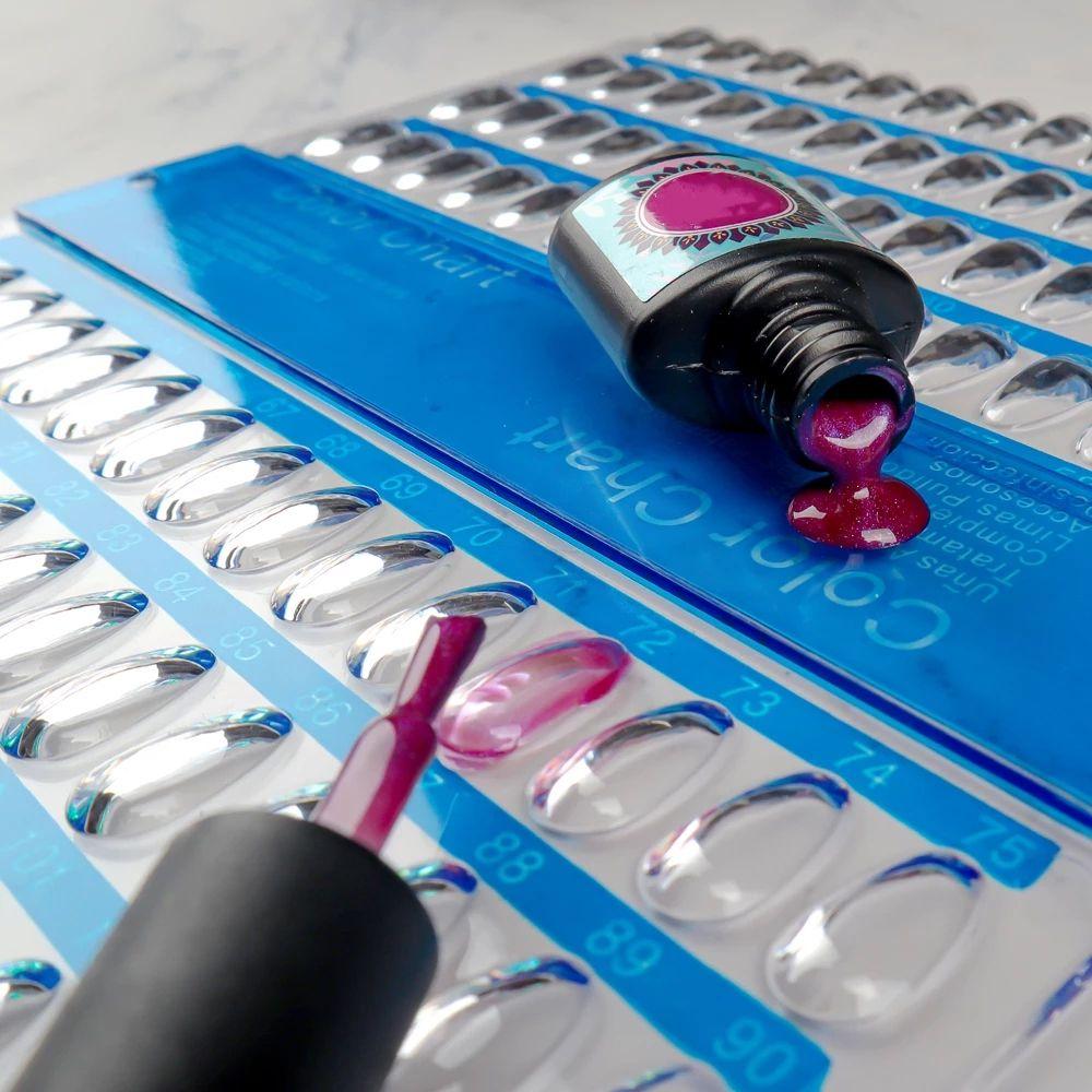 Art Tools Display Clearer Nail Art Palette UV Gel Color Card Nail Display Board Nail Color Card