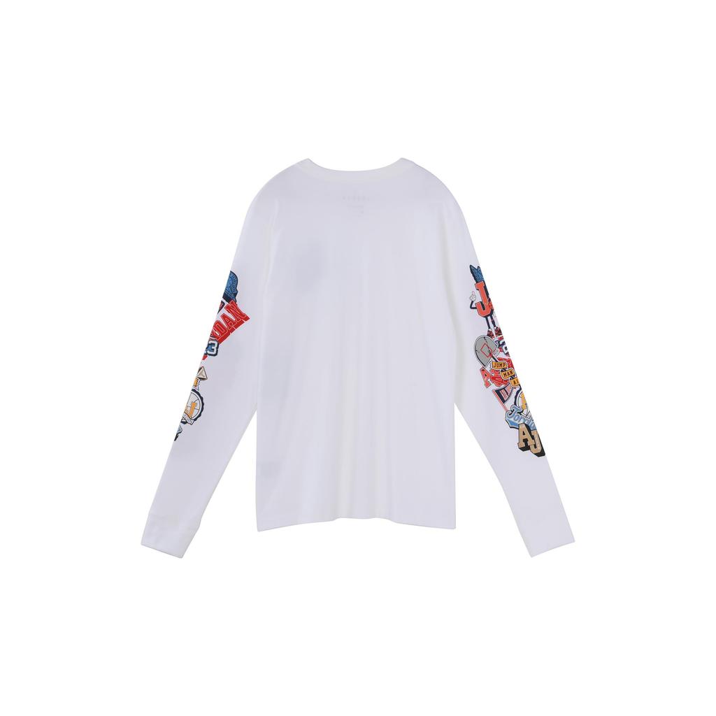 Jordan T Shirts Men's White Crew Neck Moderate Straight Fit CV3408-100