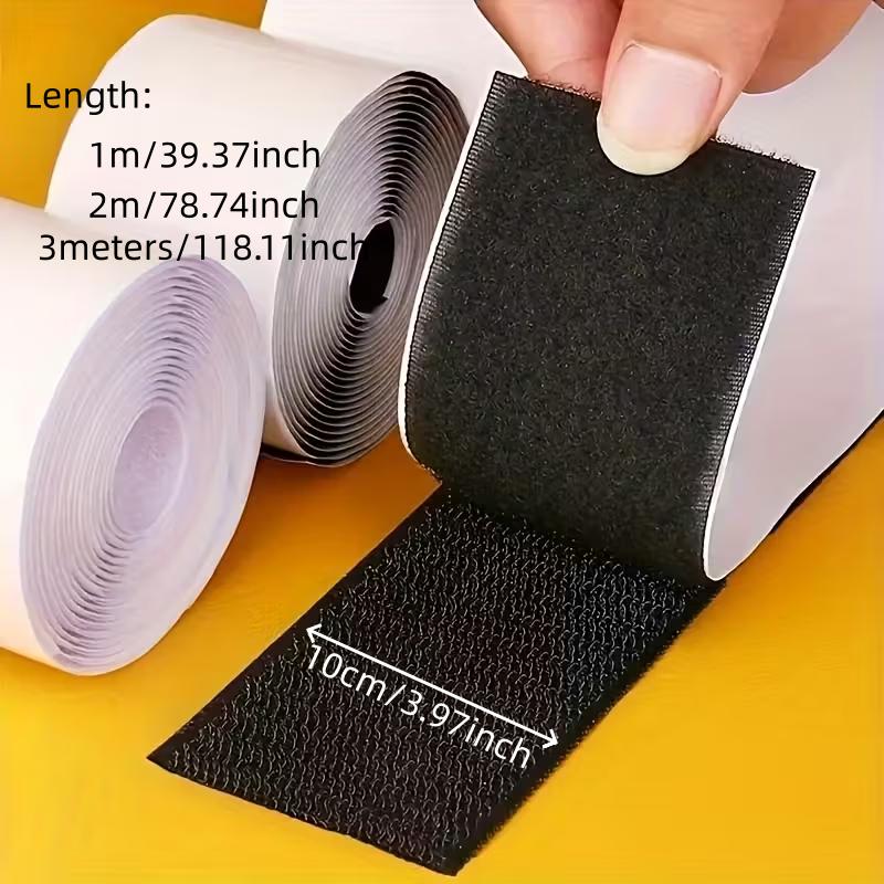 

1Roll 1/2/3meters Nylon Couch Cushion Non-Slip Grip Tape Adhesive Hook and Loop Strips for Fabric Outdoor Patio Cush 1mX10cm чёрный