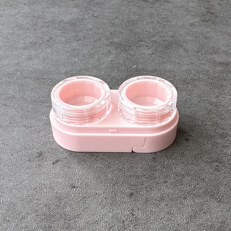 1PC Cream Colour Contact Lenses Box Travel Holder Container Soaking Contact Lens Box Mini Contact Lenses Case Accessorie