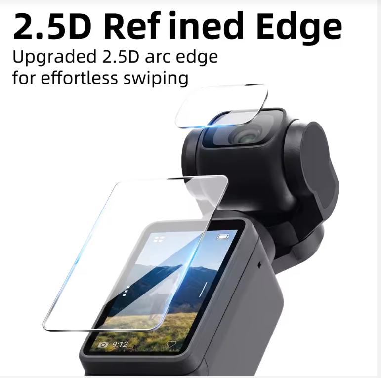 Accessories Set for DJI OSMO Pocket 4, Screen Protector & Lens Protective Case & Storage Bag & ND Filter & Selfie Stick Tripod
