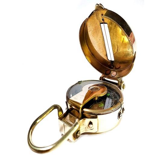 - 2" Marine Patina Engineer Pocket Compass -