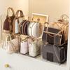 Handbag storage rack Organizer 4 Slots Transparent Closet Purse Storage rack Acrylic wardrobe Bag storage holder Purse Display