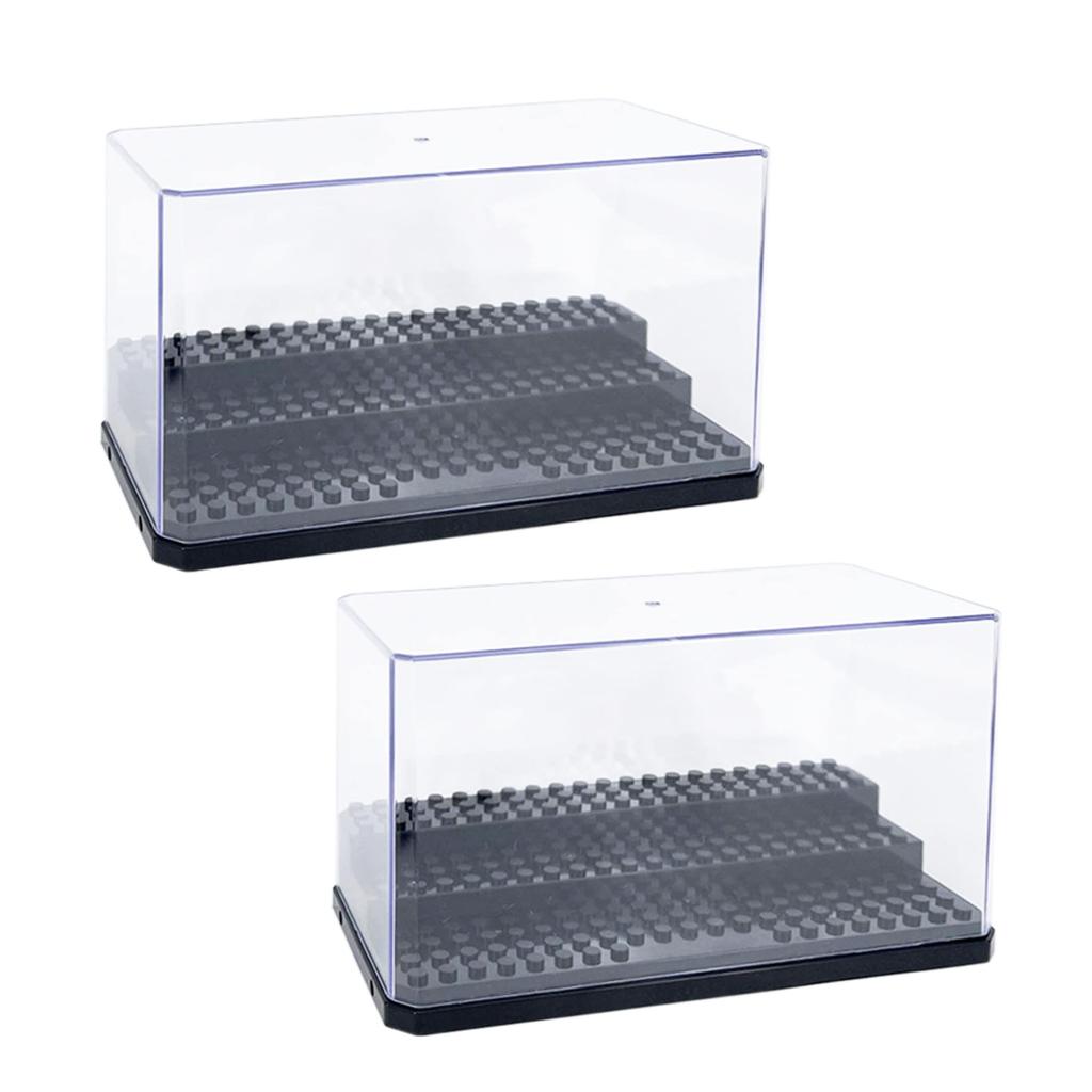 Nullie Mini-Figure Block Display Vitrine Sammelkasten 2er-Set