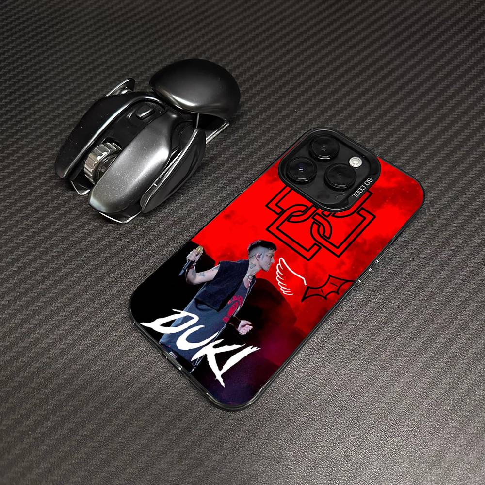 Fashion Rapper DUKI Phone Case Color Silver Shell For LPhone 17 16 16e 15 14 13 12 11 Pro Max Plus