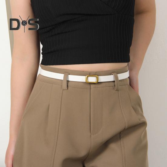 Imitation Leather Women Belt Adjustable Length Retro Style Waist Belt Decorative Jeans Belt Casual Office Parties Wear