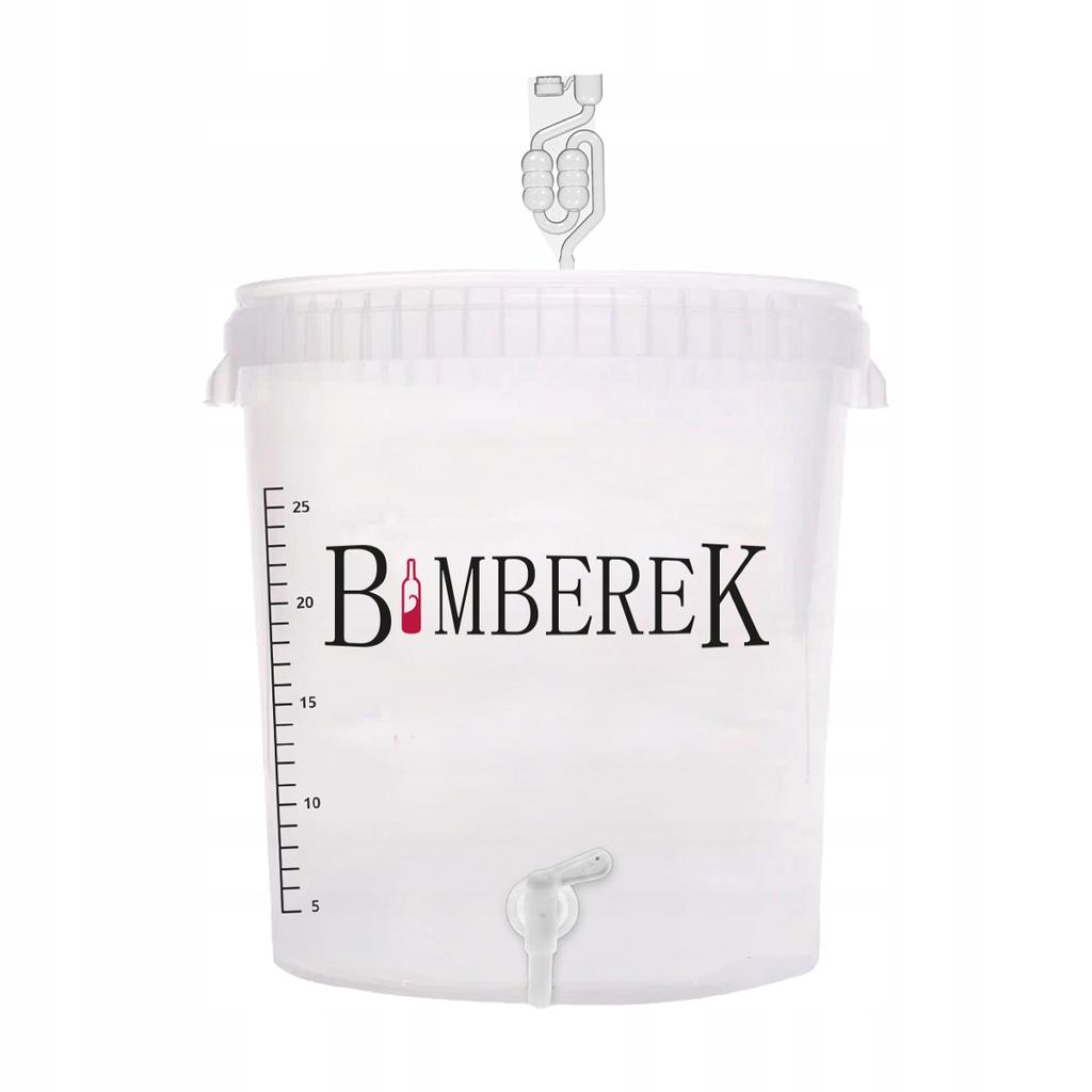 33L Fermentation Container with Tap and Tube for Wine, Beer, Liqueurs, Moonshine