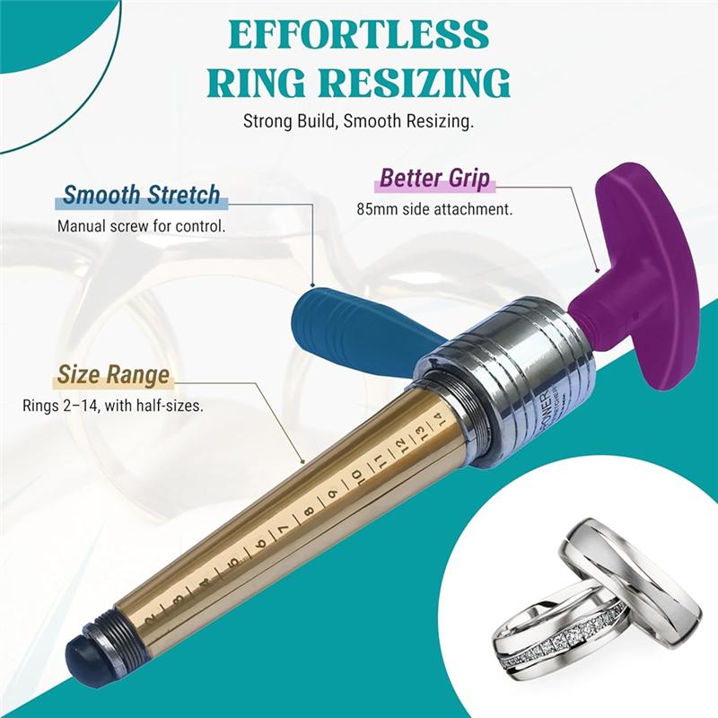 

A25F-Manual Ring Stretcher & Adjuster For Metal Bands (Sizes 2- 14), Enlarger And Expander For Rings,For Rings And Bands