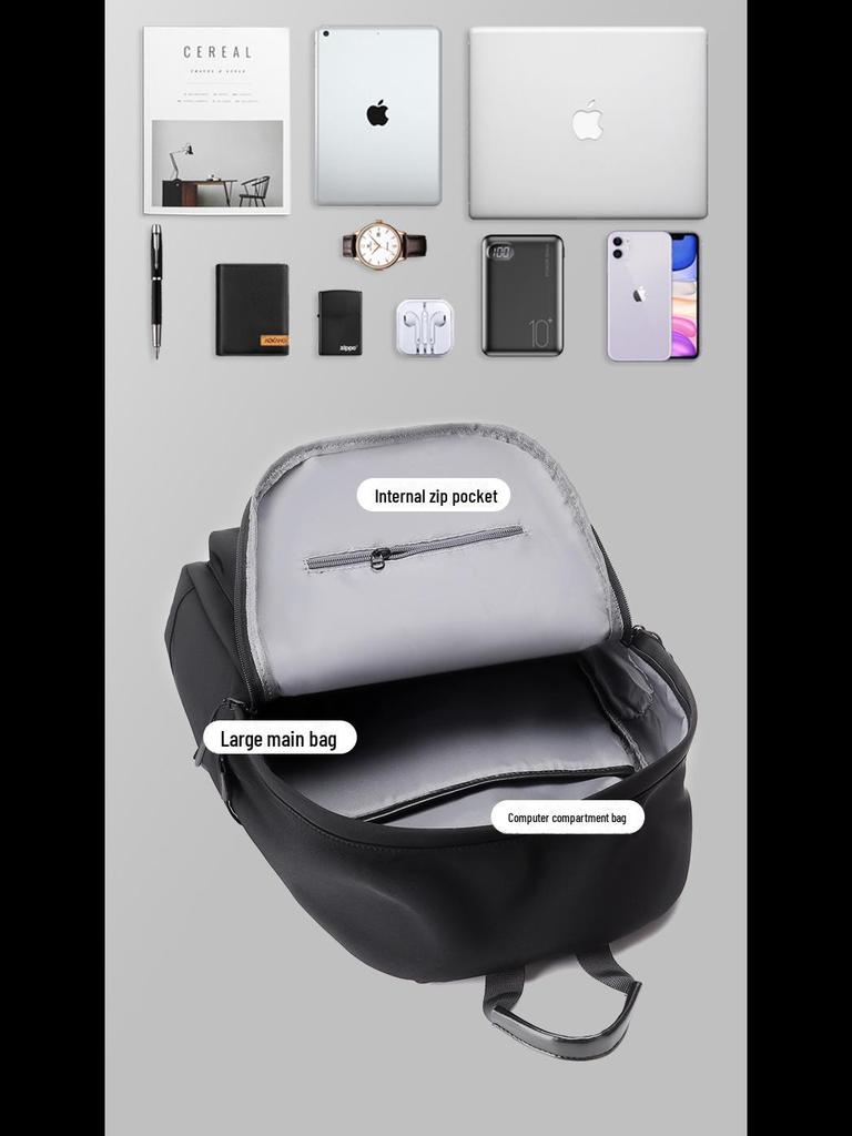 14-Inch Large Capacity Backpack for Men and Women, Customizable LOGO, Korean Style Schoolbag for Middle School Students