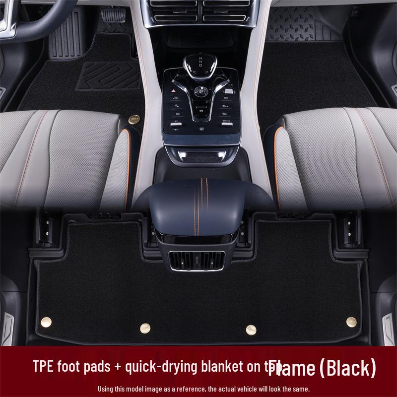 Eco-Friendly TPE Car Floor Mats - Thick, Wear-Resistant Interior Accessories