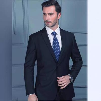 Herren Marineblauer Anzug: Königsblaue Jacke, Professionelle Unisex-Formalkleidung für Frühling/Herbst