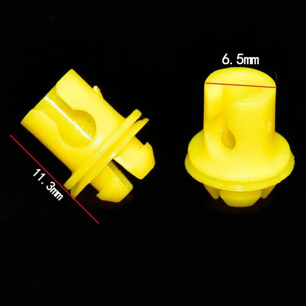 High Quality Interior Door Clips Clips Yellow 12MM*6.7MM 51217404345 Car Truck Parts Clamp Not Universal Fitment For BMW