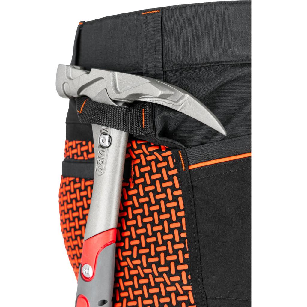Black-Polish Roofer' Trousers with Stretch Inserts, "",Ce,Lahti