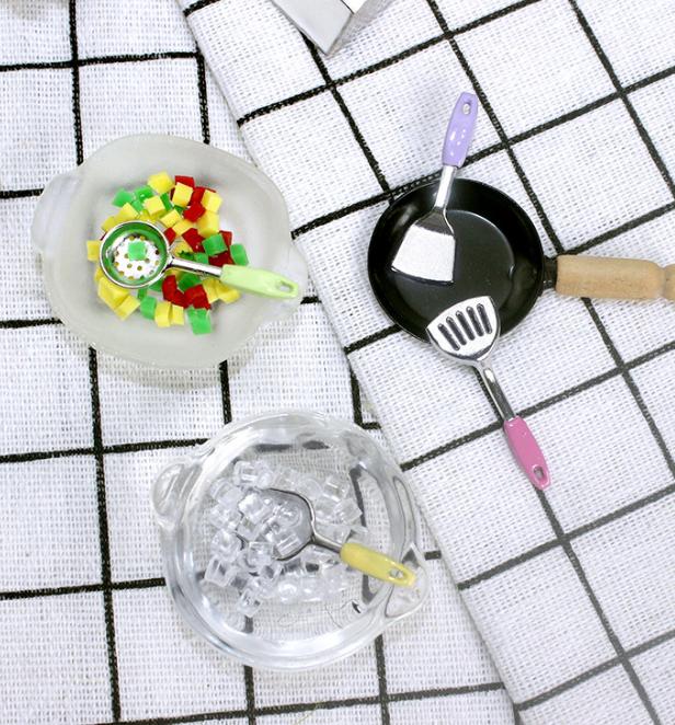 1/6 1/12  Doll House Simulation Miniature Mini Resin Kitchenware Model Decor