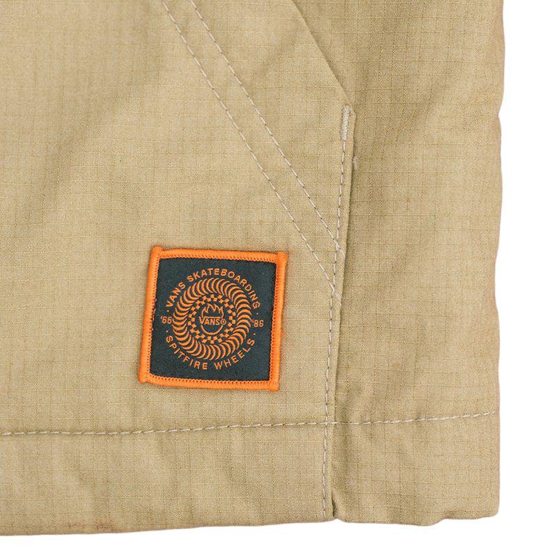 Vans X Spitfire Solid Color Casual Zip Vest Unisex Vests Olive-Brown VN000GDYCUQ