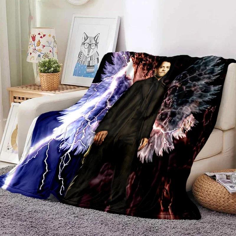 3D Print supernatural Blanket Soft Sofa Cover Throw Blanket Fleece Tapestry Lightweight Warm Bed Blankets for Bedroom Couch
