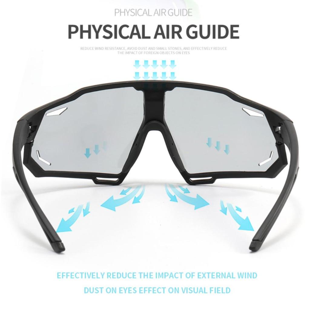 Photochromic Cycling Glasses Men's and Women's Polarized Bike Eyewear Mountain MTB Cycling UV400 Sunglasses Bicycle Road Goggles