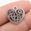 Srdce Symbol Lásky Přívěsek Starožitná Bronzová Slitina Zinku Šperkařské Potřeby Náušnice Příslušenství Styl Korálkové Přívěsky