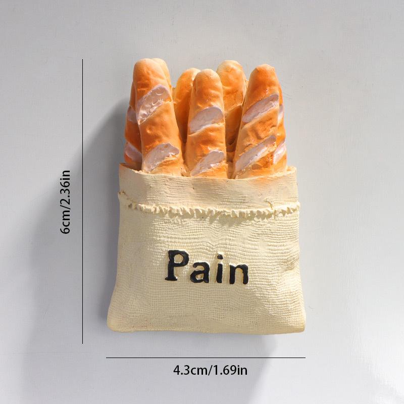 Resin Fried Egg Refrigerator Magnet Simulated Food Magnetic Stickers 3D Food Refrigerator Sticker