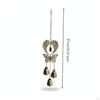 Butterfly Bell Ornament Antique Bronze Angel Feathers Chain Hanger Celestial Chime