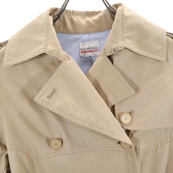 KEMPEL Trench Coat 36 Beige Waist Belt Women Used