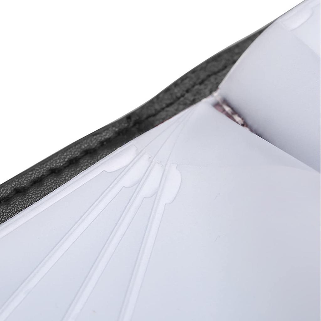 Ganve Men's Large Capacity Card Case, Genuine Leather, Business Card Holder, Women's, Point Card Holder, Simple, Bifold, Holds 40 Cards