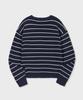 GLW Striped Crop Knit Cardigan Navy