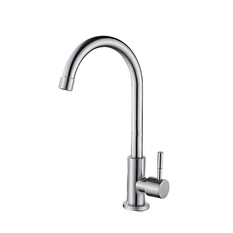 

JinShui 304 Brushed Stainless Steel Single Cold Faucet