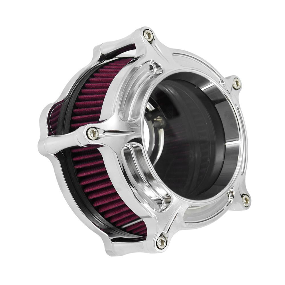 Motorrad Chrom Luftfilter Luftfilter Kit CNC Intake System Für Harley Touring Sportster XL 48 72 883 1200 Dyna Softail
