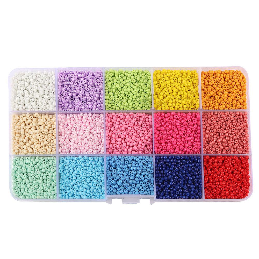 

2Mm Boxed Glass Rice Beads Millet Beads Beaded Jewelry Accessories Diy Handmade Glass Beads