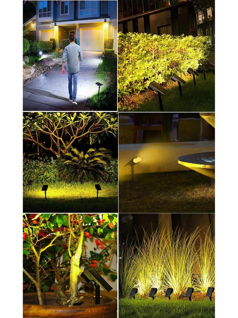 Solar Garden & Courtyard Lights: Ground, Wall, Torch, and Table Variants