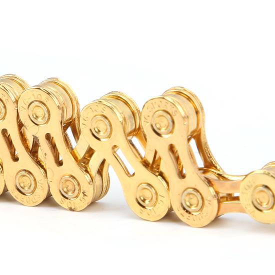 VG Sports Mountain Bike 10 Speed Chain 116 Links 1/2inx11/128in Bicycle Chain Gold