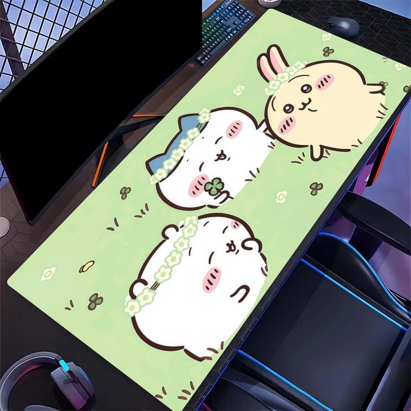 Chiikawa Print  Cushion Non-slip Laptop Tablet Big Mousepad XXL Mat Mini PC Playmat With Lock edge