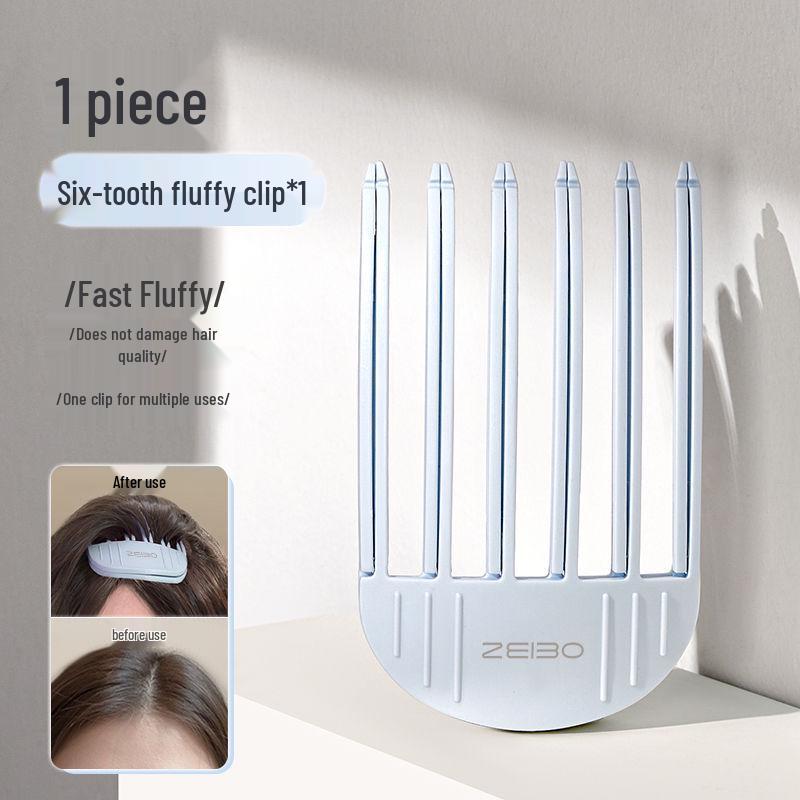 Korean Style Wind-Sculpted Updo Hair Clip for Women 2025: Fluffy Comb Pad for Forehead Bangs & High Skull Top