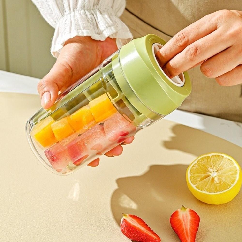 8 Grids Ice Cube Mold Large Capacity Portable Ice Maker Multi-functional Ice Cube Box  Party