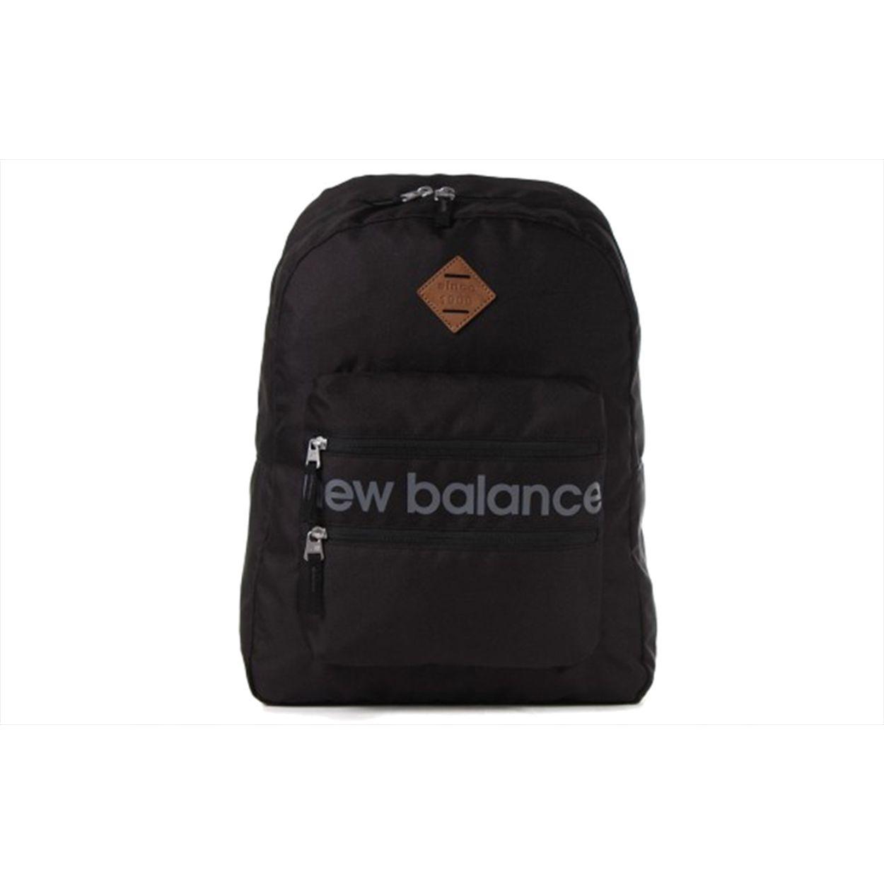 New Balance Summer Sports Casual Fabric Backpack Unisex Backpack Black WIB1702 BL
