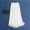Black Double Layer Wide Leg Chiffon Pants - Ancient Style Dancewear for Spring, Summer, Autumn