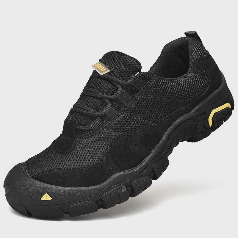 Erkekler İçin Alçak Üstlü Açık Hava Tırmanma ve Yürüyüş Ayakkabıları: Dayanıklı, Aşınmaya Dayanıklı, Günlük Spor Ayakkabıları