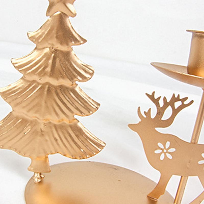 Cheap DoubleHeaded Christmas Candlestick Creative Desktop Ornament