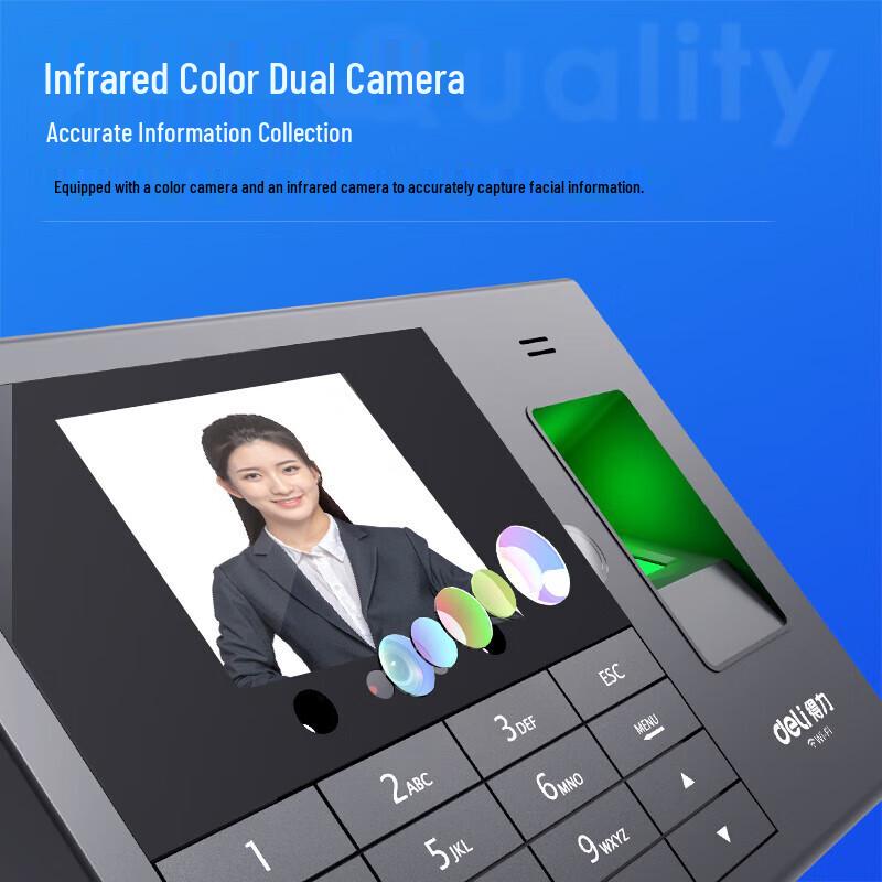 Deli Smart Face and Fingerprint Cloud Attendance System