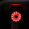 IPX6 Bike Intelligent Sensor Flashlight Smart Bikes Tail Light 7 Light Modes Quick Release Back Brake Night Riding Light