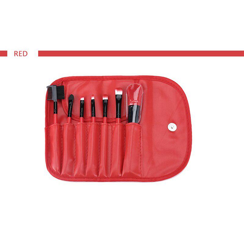 7 SZTUK Zestaw Pędzli do Makijażu z Wełny Narzędzia