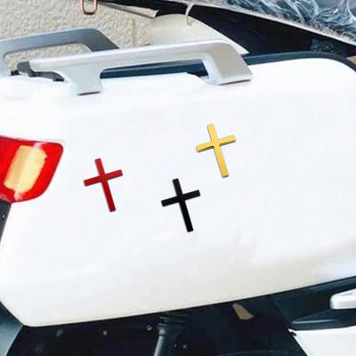Adesivo per Auto Cristiano Distintivo 3D Autoadesivo Emblema in Lega Decalcomania per Coprire Graffi su Carrozzeria Parafango Coda Accessorio Auto in Metallo