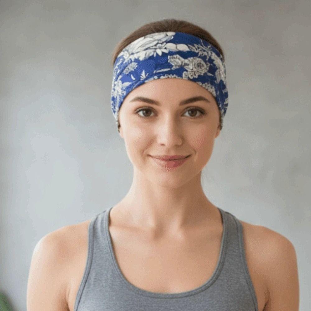 6 PCS Euro-American Style Yoga Hairband Hip-hop Versatile Tapered Headband Sports Headband  Outdoor