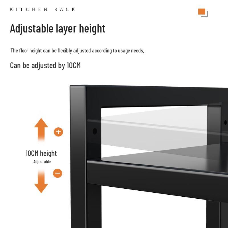 Retractable Kitchen Microwave Oven Storage Rack