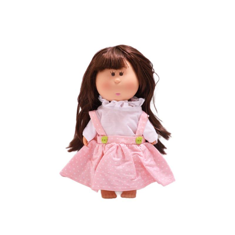 Spain Mia Doll Clothes - 24cm Dress-up Set with Pink Polka Dot Skirt