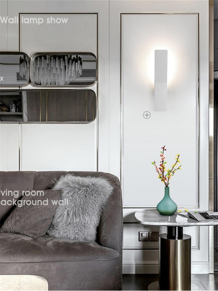 LED Indoor Lighting Wall Lamp Modern Home Lighting Decoration Sconce Aluminum Lamp AC85-265V For Bath Corridor