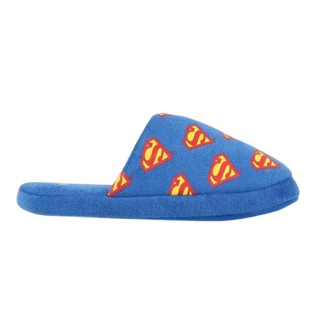 Superman Childrens/Kids Logo All-Over Print Mule Slippers
