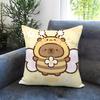 classic animal Capybara Cushion Cover Comfortable Reversible Pillow Cover Ideal for Car Sofa Bedroom  Beyond