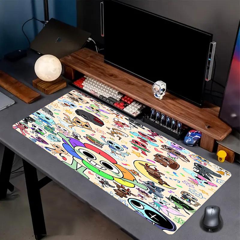 Dandy's World Print Mouse Pad, Anti‑Slip Desktop keyboard Mat, for PC Laptop Gaming Working Daily Use, Cool Festival Surprise Gift